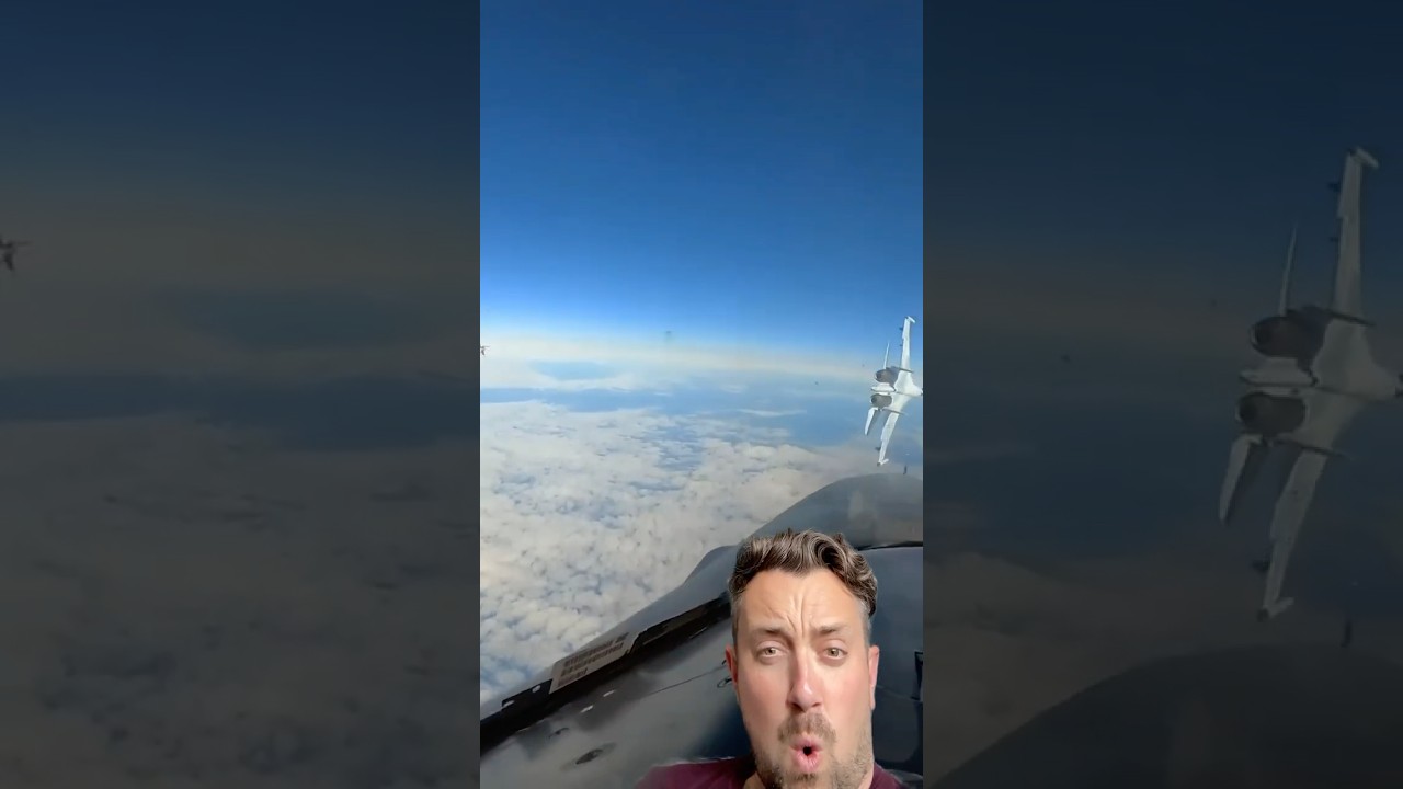 Crazy pilot intercepts Russian military 