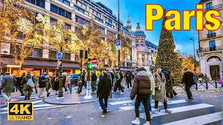 Parijs, Frankrijk - Kerstwandeling 2025 23 November 2025 - 4K Hdr Wandeltocht Een Wandeling Door Parijs