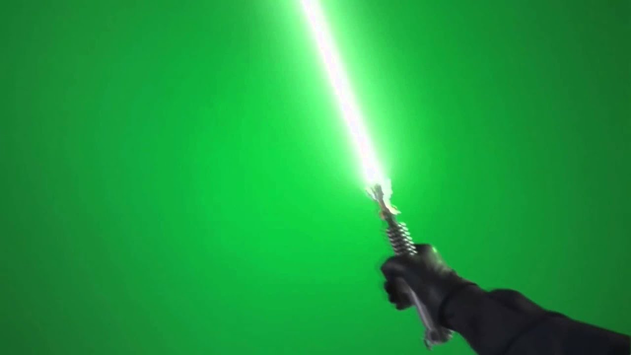 Greenscreen Lightsaber Effect HD - YouTube