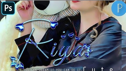 how to make signature glass font || pixelLab and ps cc editing 👈