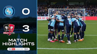 Wycombe Wanderers v Exeter City highlights