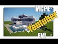 YOUTUBER EVİ ! | Minecraft PE: MCPE BKT