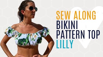 𝗦𝗲𝘄 𝗮𝗹𝗼𝗻𝗴 Bikini pattern top 𝗟𝗶𝗹𝗹𝘆 * DIY BIKINI
