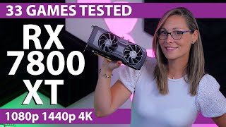 AMD Radeon RX 7800 XT Review - 33 Games, 1080p, 1440p \& 4K Tested