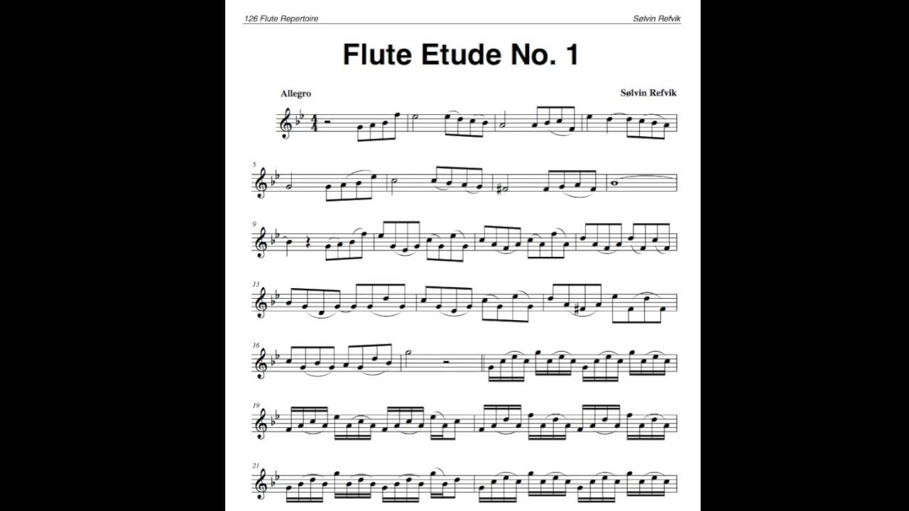 Flute Etude No 1 v 2 YouTube