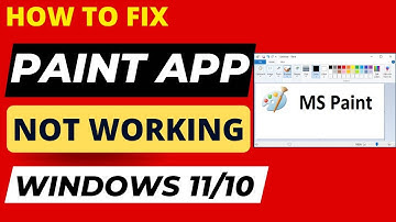Paint-app werkt niet Windows 11/10 Oplossing