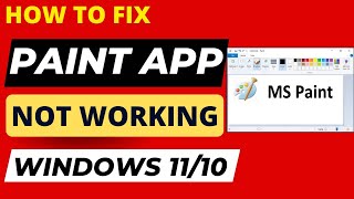 Paint App not working Windows 11 / 10 Fixed screenshot 4