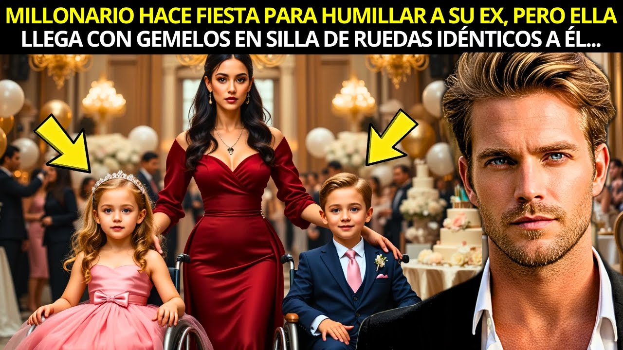 MILLONARIO INVITÓ A SU EX A SU CUMPLEAÑOS PARA HUMILLARLA, PERO ELLA LLEGÓ CON GEMELOS EN SILLA DE..