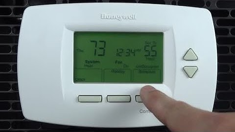 How to create schedules and change common settings on the 7000 Pro thermostat - Resideo