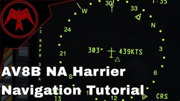 DCS AV-8B NA Harrier Tacan and ILS/AWLS Navigation Tutorial