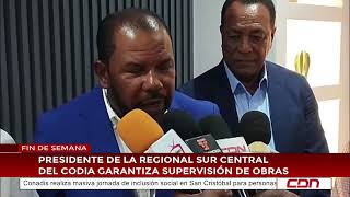 Presidente de la regional sur central del Codia garantiza supervisión de obras