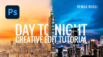 How to combine DAY & NIGHT photos together // Photoshop Tutorial