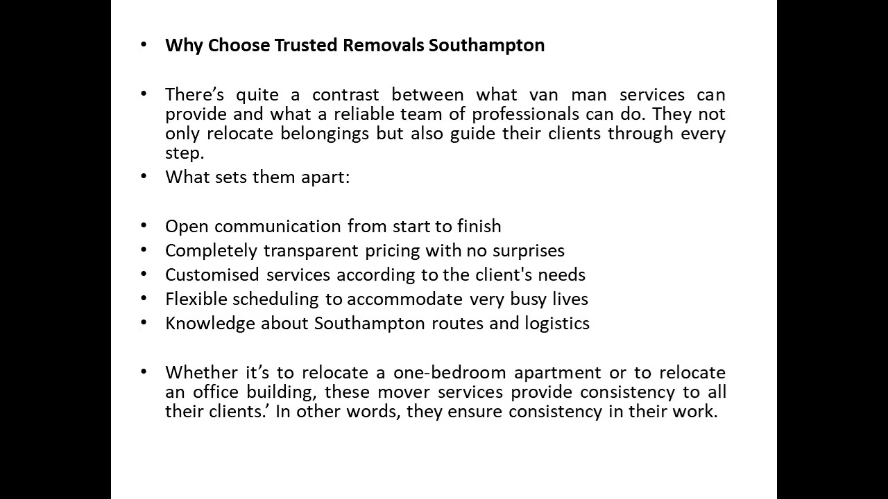 Why Locals Rely on Trusted Removals in Southampton?