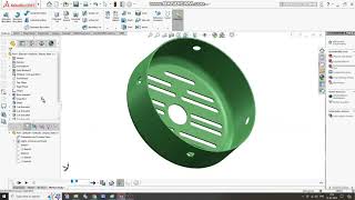Solidworks Tutorials | Sketch Motor Cap Design In Solidworks | #solidworks | #autocad