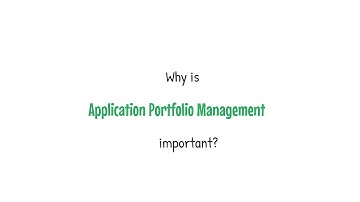 Application Portfolio Management