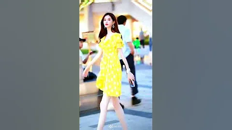 Cute chinese girl street fashion | classiic trend #shorts #chinsesstreetfashion