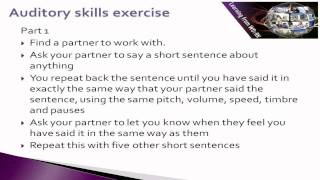 auditory skills