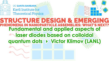 Fundamental & applied aspects of laser diodes based on colloidal quantum dots ▸ Victor Klimov (LANL)