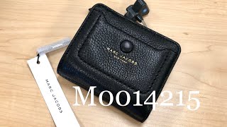 Marc Jacobs ☜SHOPPING☞ Empire City Mini Compact Leather Coin Wallet /  M0014215 / Black