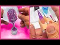 Yn nail school  learning how to sculpt with glitter acrylic  nail hack for beginners