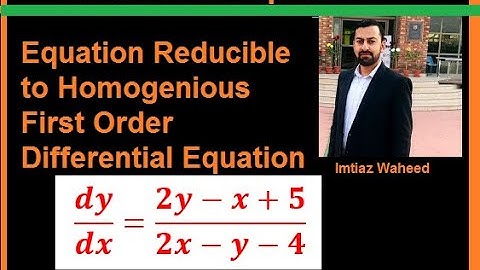 Differential Equation Reducible to Homogeneous | dy/dx = 2y-x+5/2x-y-4