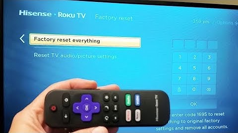 How to Factory Reset Back to Original Default Settings on Hisense Smart TV w/ Roku TV