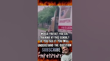 Would you get trained for your CDL here?