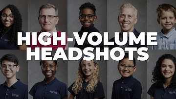 High Volume Headshots - School Portraits, Corporate, Performing Artists