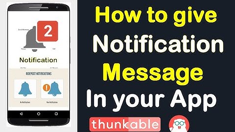 How add notification system in our application full tutorial  with free AIA file