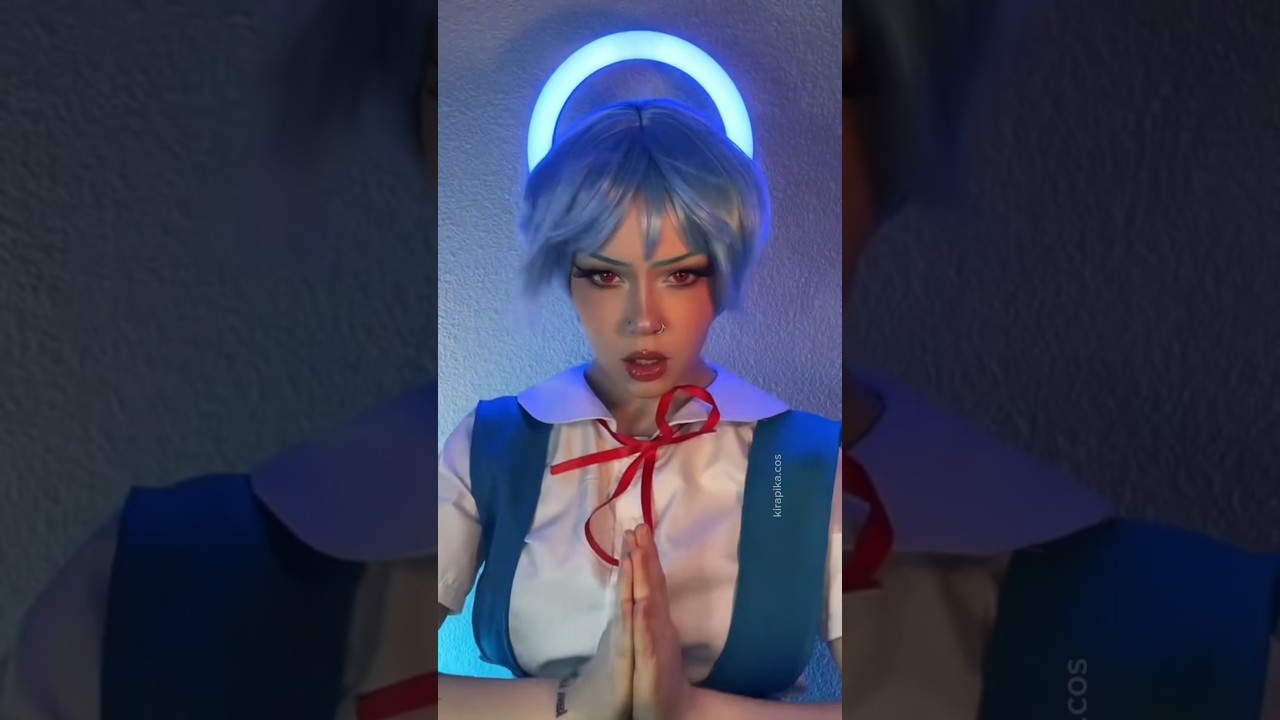 Rei 🩵 #cosplay #anime #manga #makeup #evangelion #neongenesisevangelion #reiayanami