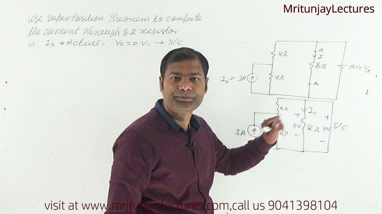1.12 SuperPosition Theorem based Problem | Basic Electrical Engineering ...