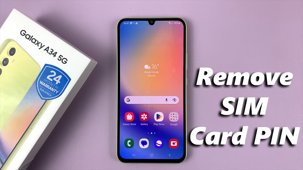 How To Remove SIM Card PIN On Samsung Galaxy A34 5G YouTube
