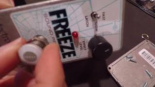 Pedal Mod - Installing A Lehle SWITCH BTN In An electro-harmonix FREEZE SOUND RETAINER Pedal