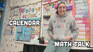How I teach morning calendar and math talk