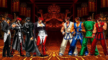 [KOF Mugen] Iori Yagami Team vs Kim Kaphwan Team