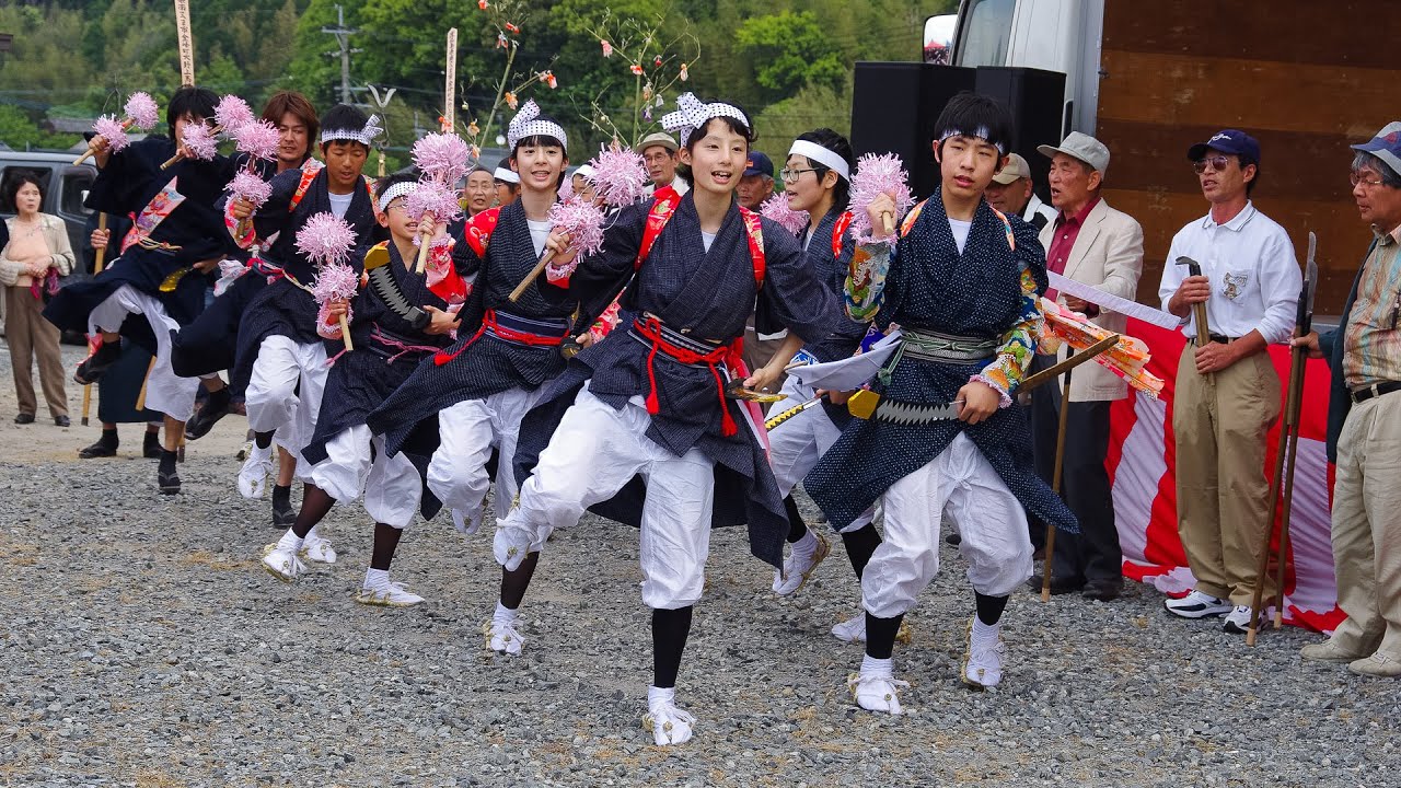 踊り 金峰町の御田植踊り（大野上馬場） - YouTube