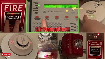 Notifier NFS2-640 CLIP Protocol Fire Alarm System Test