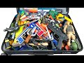 Huge Suitcase Full of Toy Guns !!! Military and Cop Guns !!! Swords and Nerf Armory ! Equipments...