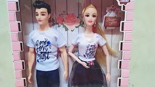 Unboxing Video Of New Cute Couple Barbie And Ken