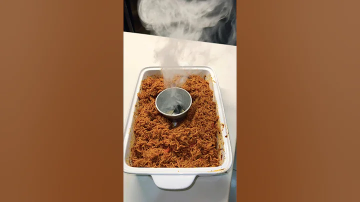 How to make Smokey party jollof with Airfryer and Oven. #nigerianfood #dailyvlog