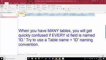 Church Database In Access Part 5 - Creating Another Table