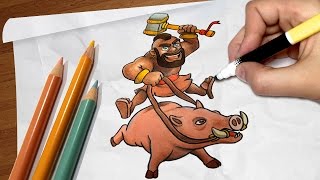 desenhos para colorir clash of clans