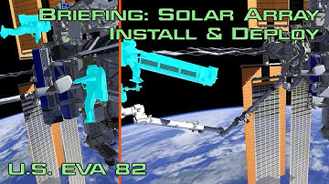 Briefing: Solar Array Install & Deploy - Cassada & Rubio - U.S. EVA 82