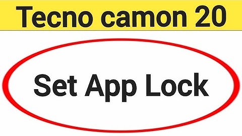 how to set App lock, Tecno camon 20 me Applock kaise set kare