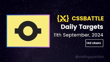 CSS Battle Daily Targets Solution | 11th September, 2024 | #html #css #cssbattle