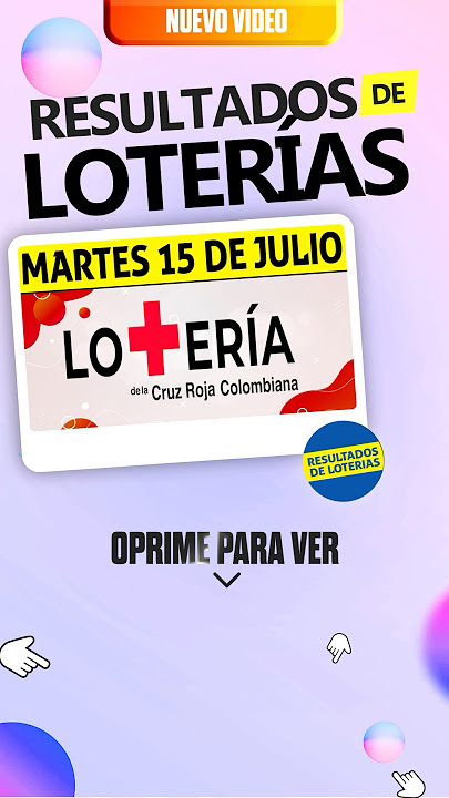 Resultado Lotería de la Cruz Roja del 15 de Julio 2025🤑🍀💎 #resultado #chance #loteriadelacruzroja