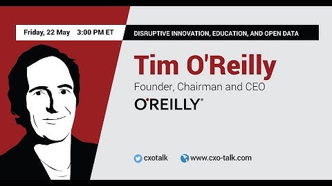 #111: Disruptive Innovation, Education, and Open Data with Tim O