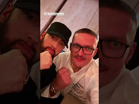 Видео: Usyk with Eminem in Saudi Arabia