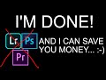 How to SAVE MONEY with Adobe Creative Cloud!  | I AM DONE!