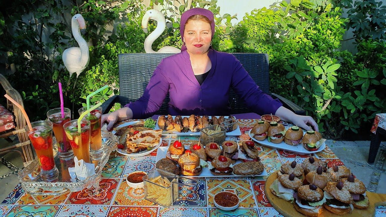 الحل السريع لأعياد الميلاد و عزومات الشباب و الاطفال😍 سندوتشات زنجر و مينى برجر و كاساديا و فلادلفيا